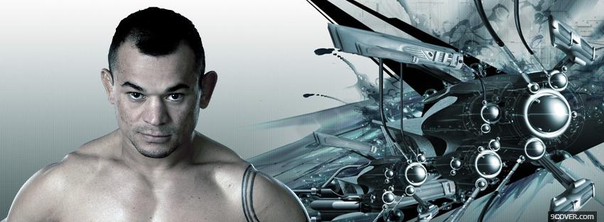 Photo mma fighter and abstract Facebook Cover for Free