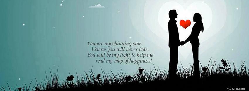 Photo you are my shinning star Facebook Cover for Free