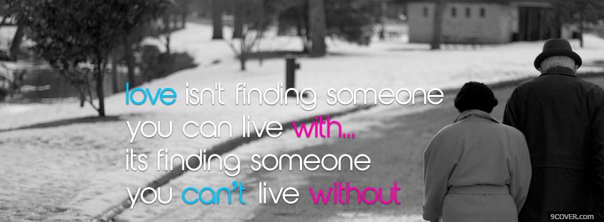 Photo someone you cant live without Facebook Cover for Free