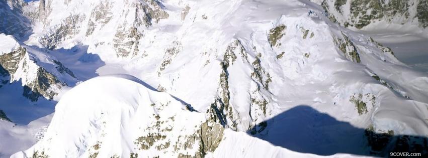 Photo nature snow in the alps Facebook Cover for Free