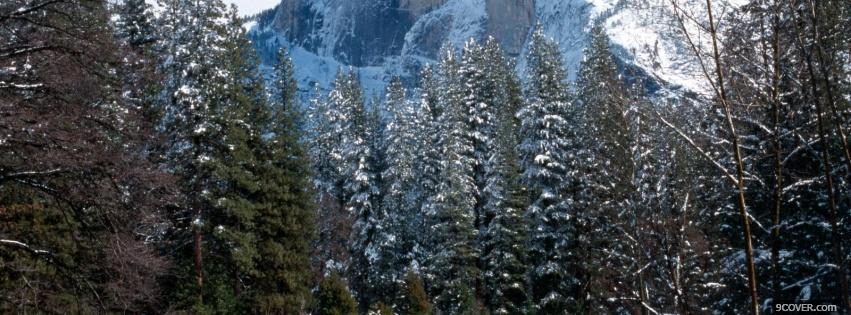 Photo nature yosemite nationa park Facebook Cover for Free