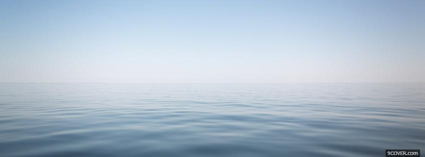 Photo nature horizon of the sea Facebook Cover for Free