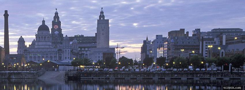 Photo city attractions in liverpool Facebook Cover for Free