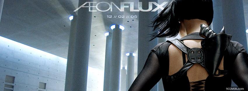 Photo movie aeon flux back of charlize theron Facebook Cover for Free
