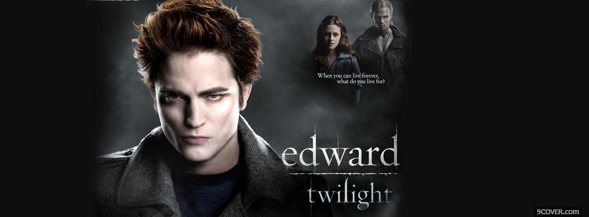 Photo edward twilight movie Facebook Cover for Free