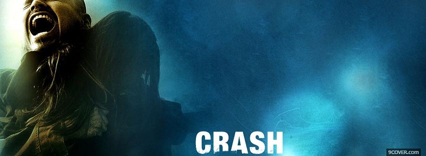Photo movie crash man screaming Facebook Cover for Free