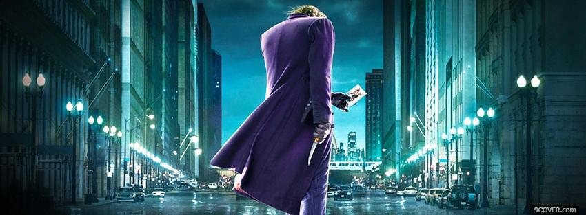 Photo joker the dark night Facebook Cover for Free