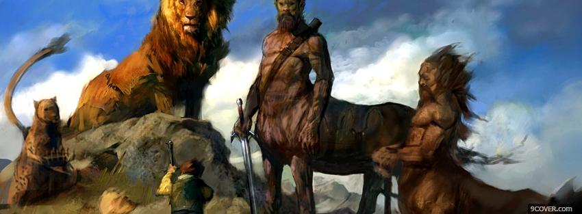 Photo movie aslan in narnia Facebook Cover for Free