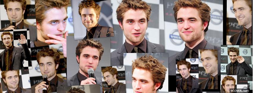 Photo robert pattison expressions Facebook Cover for Free