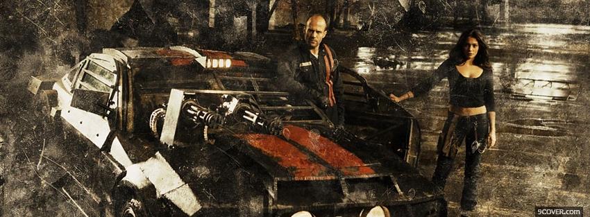 Photo death race car movie Facebook Cover for Free