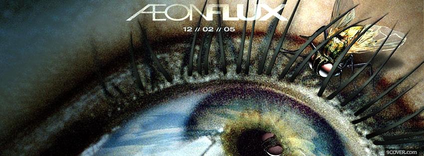 Photo movie aeonflux eye and insect Facebook Cover for Free