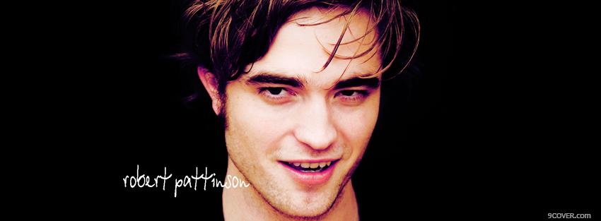 Photo movie handsome robert pattison Facebook Cover for Free