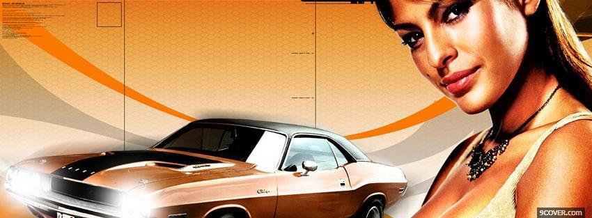 Photo 2 fast 2 furious eva mendes movie Facebook Cover for Free