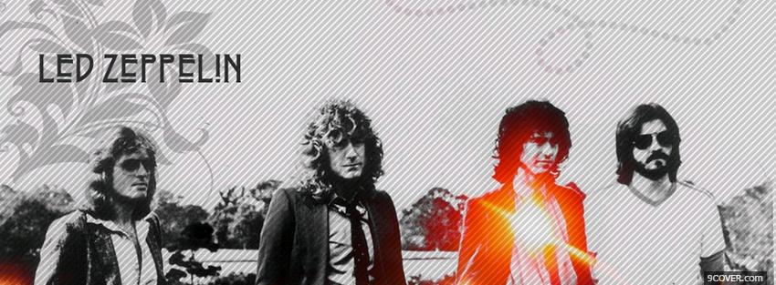 Photo led zeppelin music group Facebook Cover for Free
