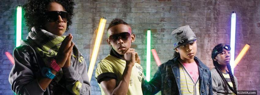 Photo mindless behavior group music Facebook Cover for Free