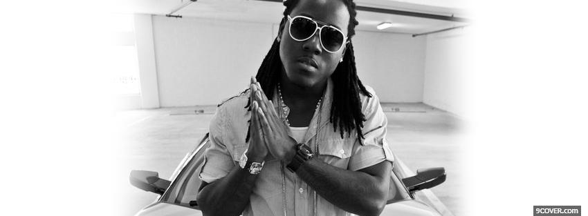 Photo ace hood black and white music Facebook Cover for Free