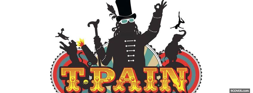 Photo drawed t pain music Facebook Cover for Free
