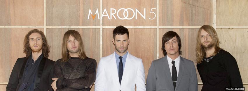 Photo maroon 5 in suits Facebook Cover for Free