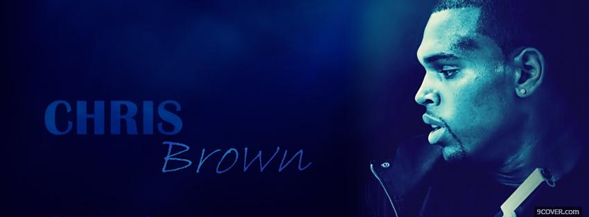 Photo blue chris brown music Facebook Cover for Free