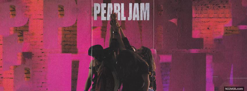 Photo pearl jam pink wall Facebook Cover for Free