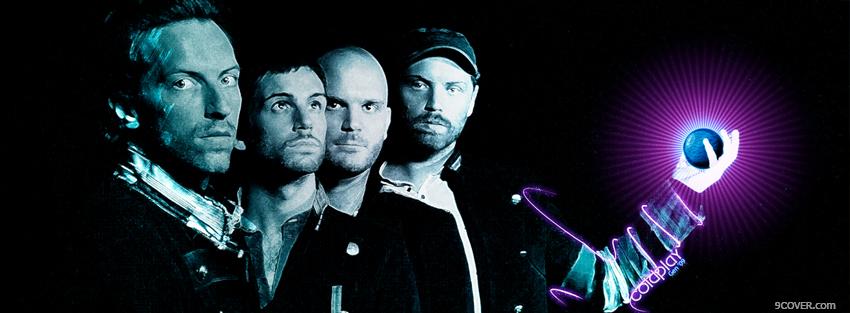 Photo coldplay holding the world Facebook Cover for Free