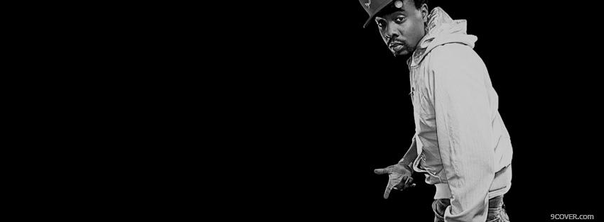 Photo wale black and white music Facebook Cover for Free