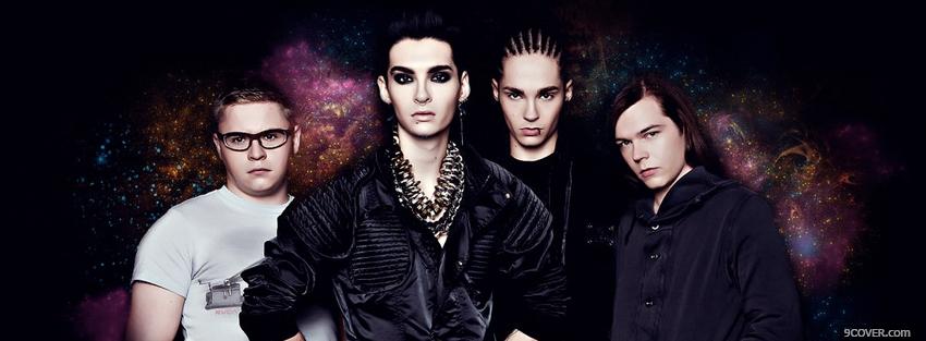 Photo tokio hotel and starry sky Facebook Cover for Free