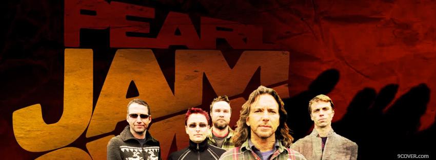Photo pearl jam boy band music Facebook Cover for Free