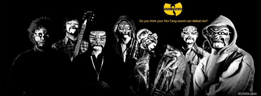Photo black and white wu tang clan Facebook Cover for Free
