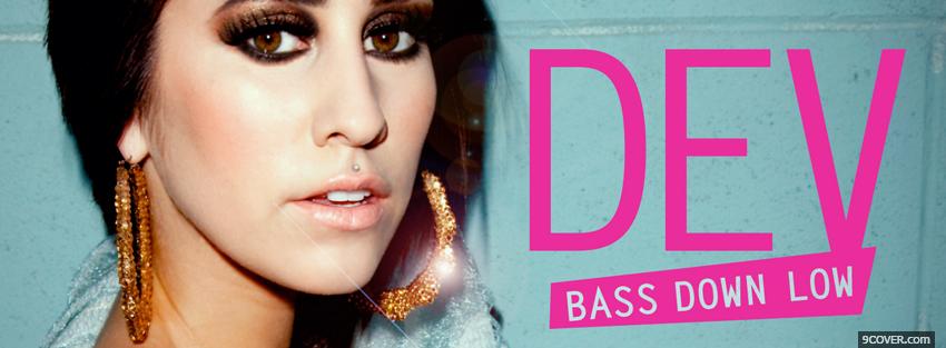Photo dev bass down low Facebook Cover for Free