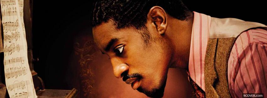 Photo andre 3000 with music sheet Facebook Cover for Free