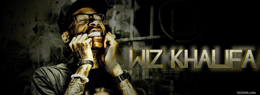 Photo wiz khalifa smiling music Facebook Cover for Free