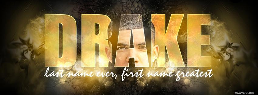 Photo music drake song quote Facebook Cover for Free