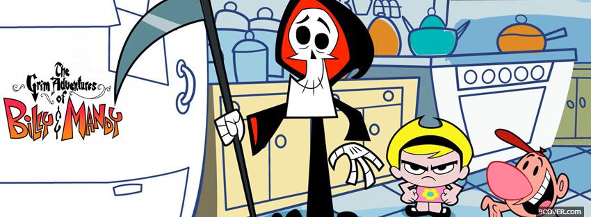 Photo cartoons grim adventures of billy and molly Facebook Cover for Free
