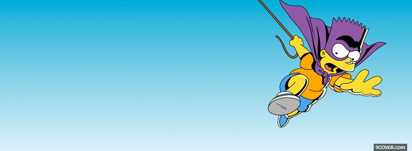Photo bart simpson as bart man Facebook Cover for Free
