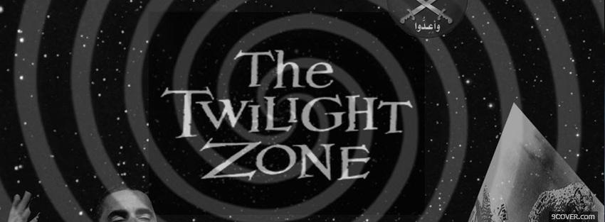 Photo the twilight zone black and white Facebook Cover for Free