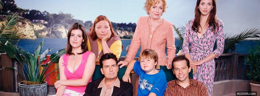 Photo tv shows two and a half men crew Facebook Cover for Free