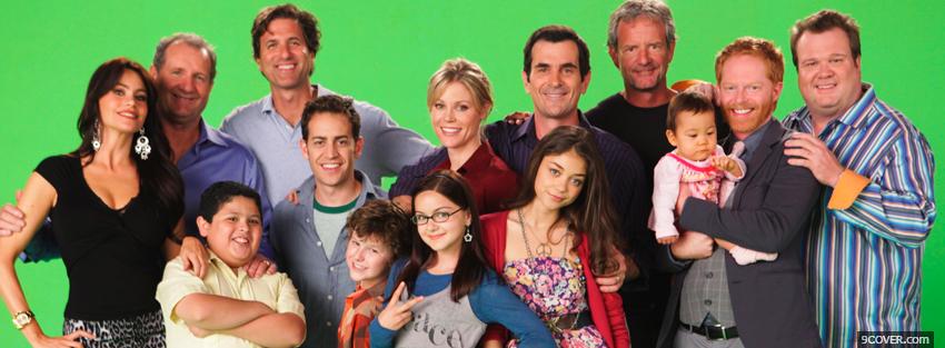 Photo tv shows modern family cast Facebook Cover for Free