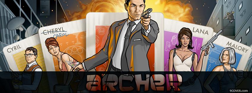 Photo tv shows archer Facebook Cover for Free