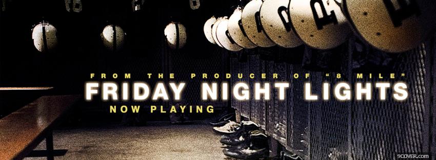 Photo friday night lights lockers Facebook Cover for Free