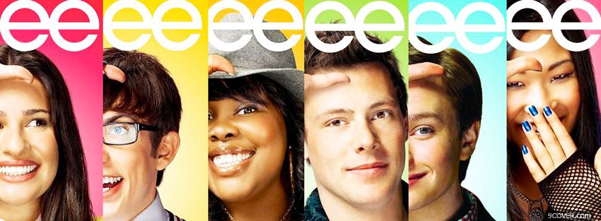 Photo tv series glee characters Facebook Cover for Free