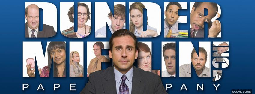 Photo micheal scott in the office Facebook Cover for Free