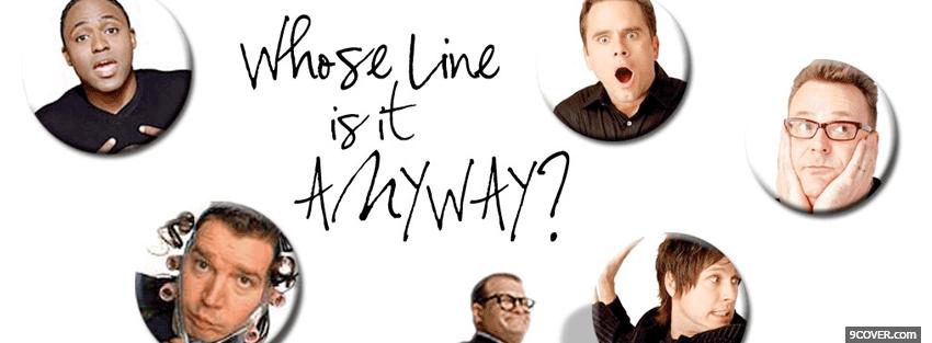Photo tv shows whose line is it anyway Facebook Cover for Free