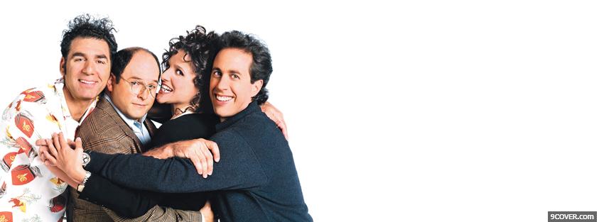 Photo comedy cast of seinfeld Facebook Cover for Free