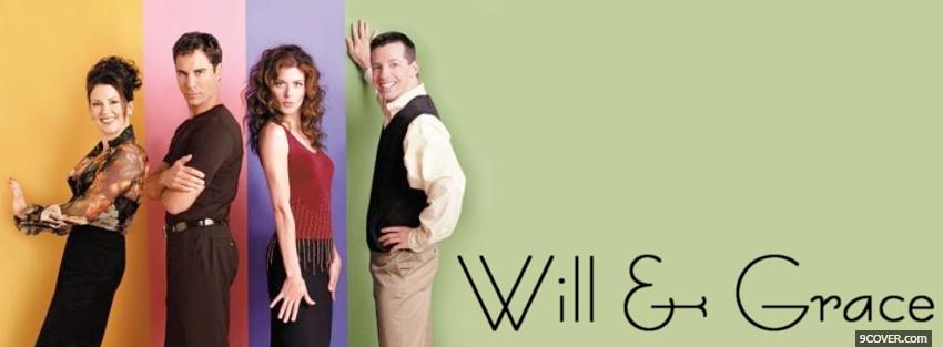 Photo tv shows will and grace Facebook Cover for Free