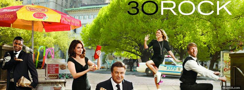 Photo tv shows happy cast of 30 rock Facebook Cover for Free