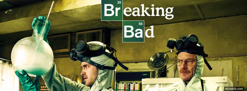 Photo breaking bad in the laboratory Facebook Cover for Free