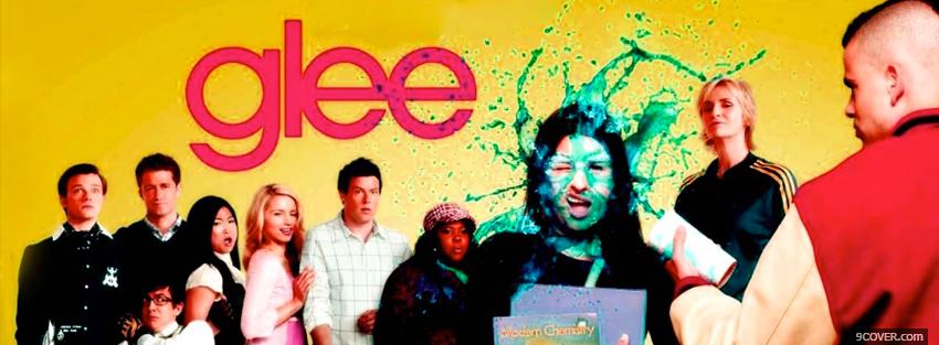 Photo tv shows glee cast standing Facebook Cover for Free
