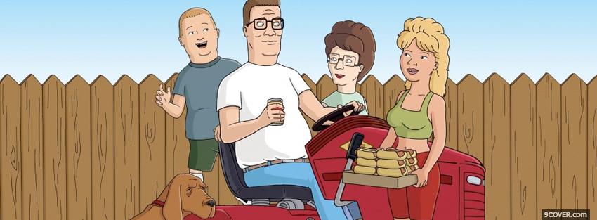 Photo tv shows king of the hill on tractor Facebook Cover for Free