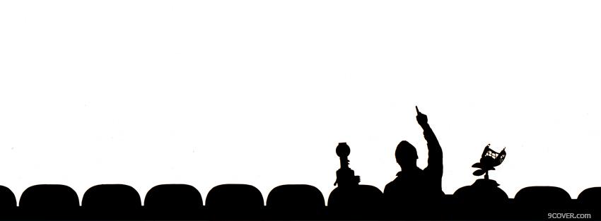 Photo black and white mystery science theater 3000 Facebook Cover for Free